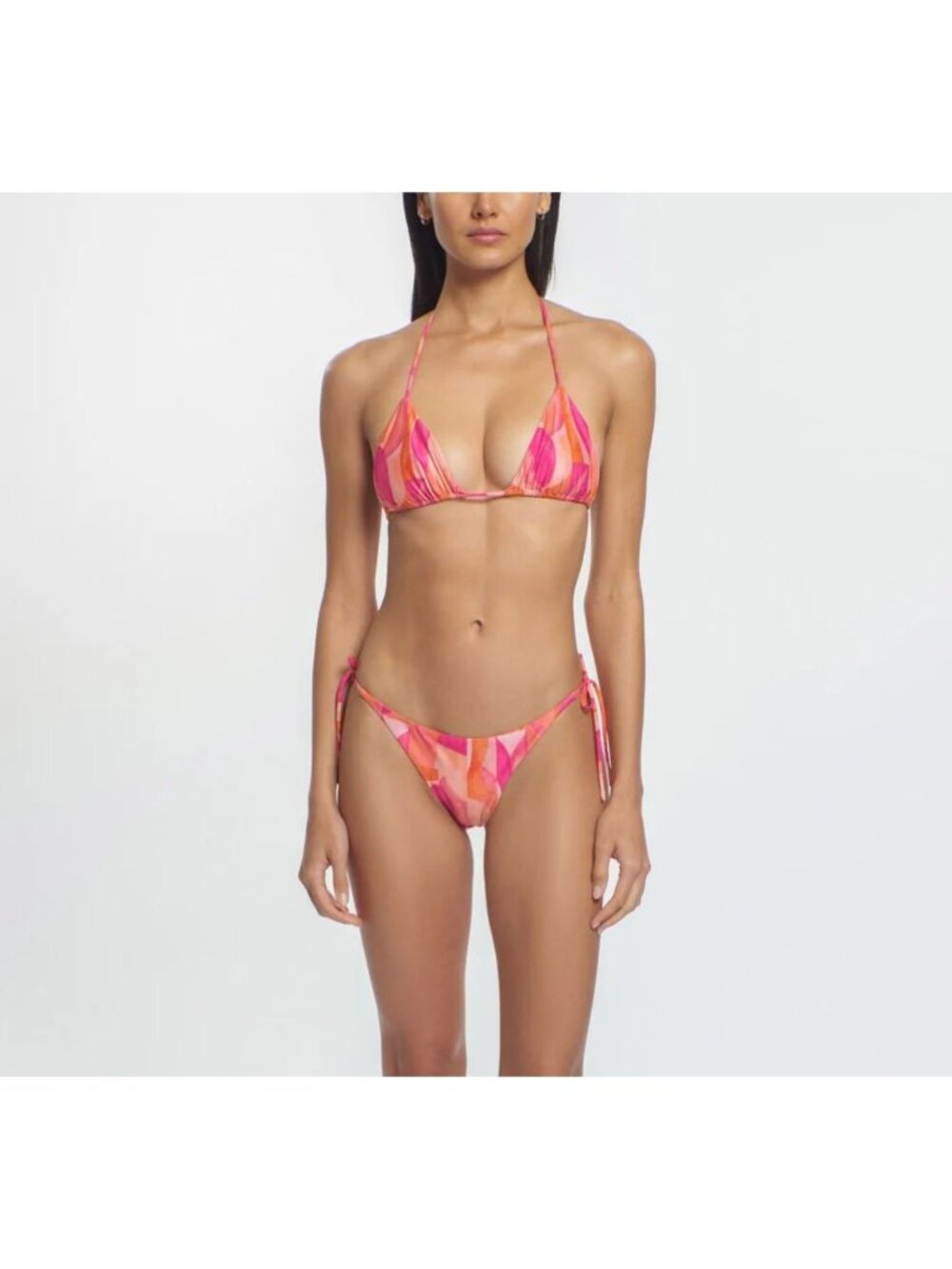 NWT Peixoto Tonie Seashell Print Bikini Set Grapefruit Grove Womens Size Medium